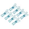 Tablecloth Clips, 32mm Long Carbon Steel Wire Clamps for Fixing Tablecloths and Drapes, Blue, Pack of 16