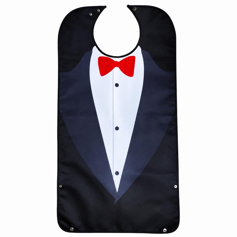 Waterproof Business Suit Gentleman Adult Bib Soft Saliva Towel  Elderly Care