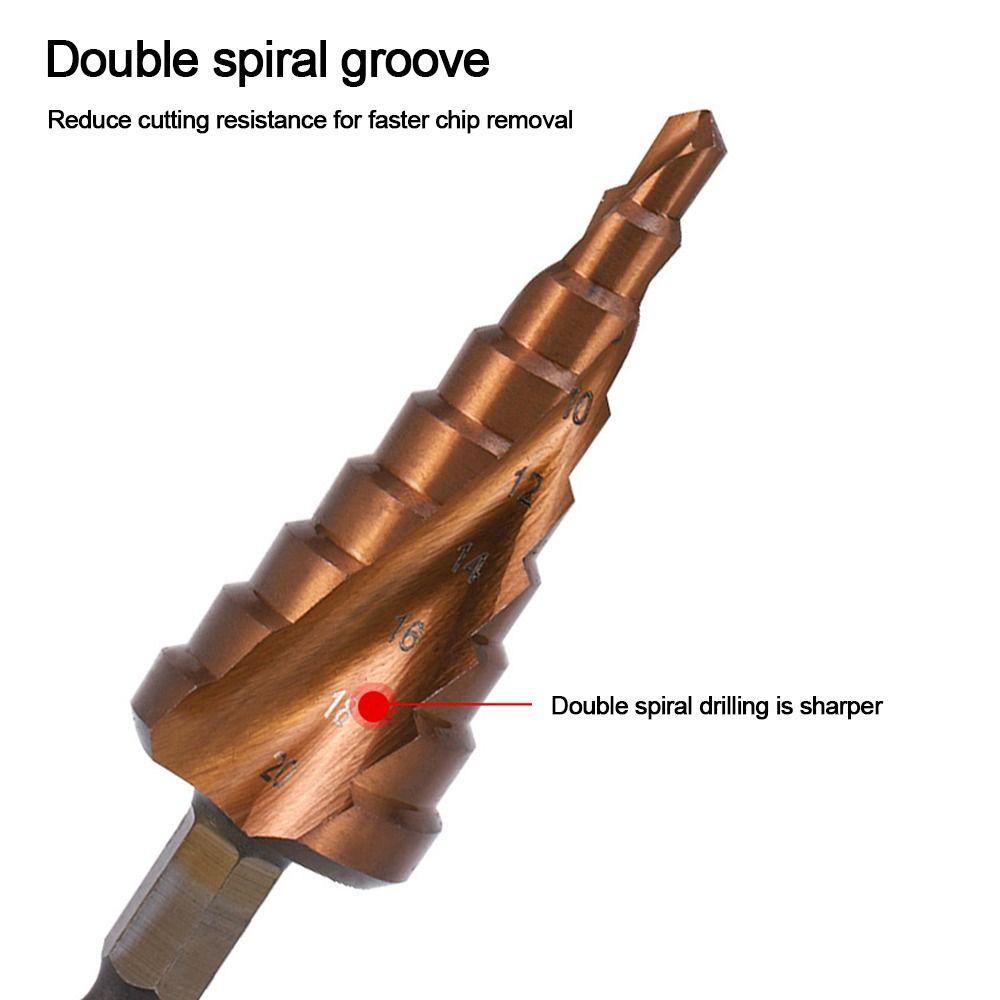 New Multi-function Stainless Steel  Punching Step Drill Bit HSS Hole Opener Metal Drill