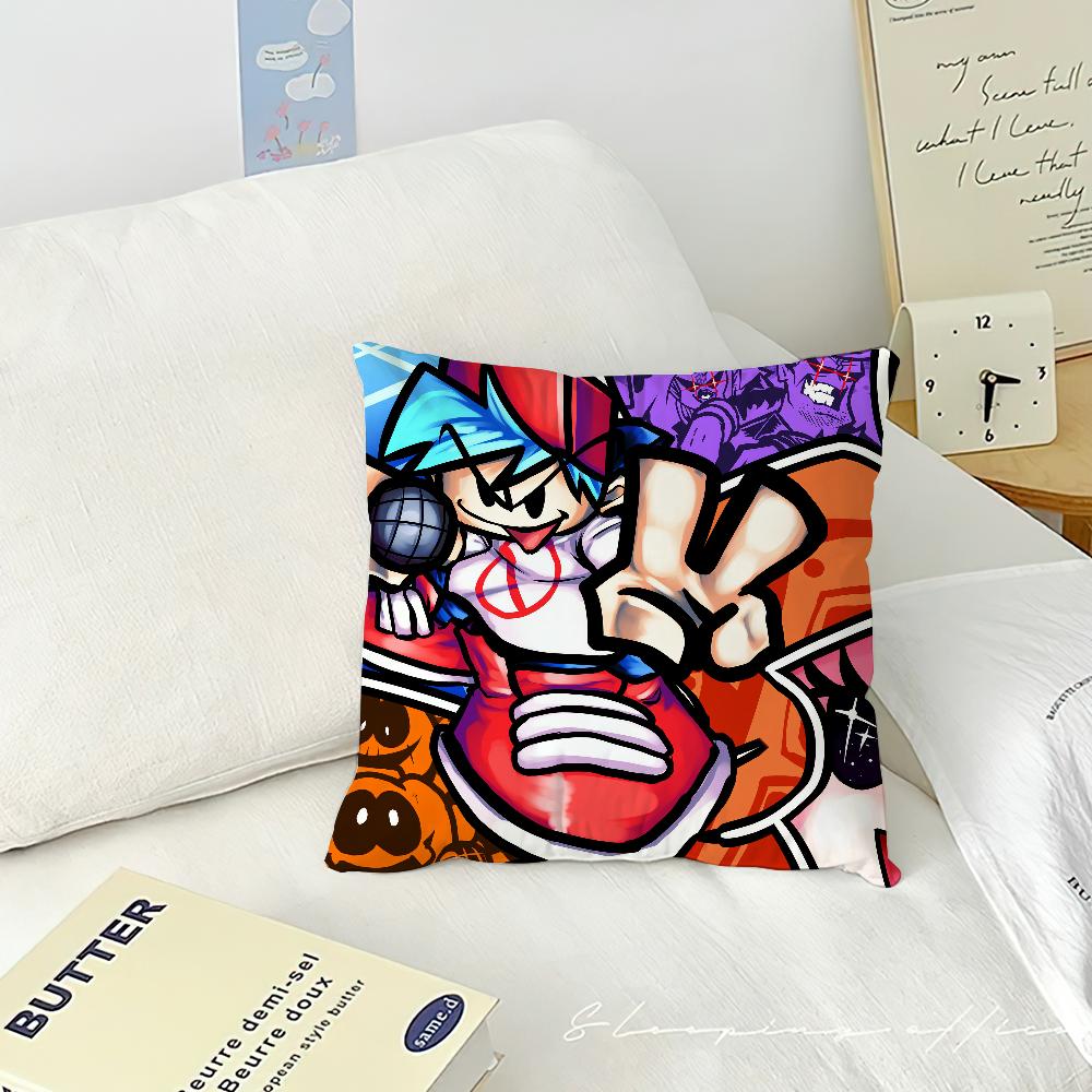 Cushion Cover Living Room Headboard Bedroom Funkin Cool Game Office Friday Cushion FNF Cushion Sofa Nap Time Night Pillow Case
