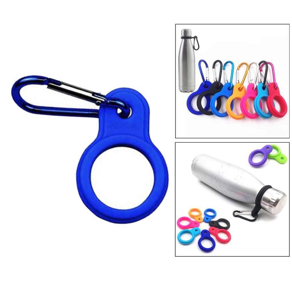 Пряжка для бутылки с водой, карабин, зажим, держатель для напитков, крючок, черный