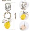 Lemon Dangle Earrings For Women Girls Gold Hoop Lemon Pendant Earrings Refresh Sweet Flower Charm Drop Weird Statement Fruit Earrings Aesthetic Summer