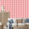 Coral and red bows wallpaper for living room and bedroom 50x1000