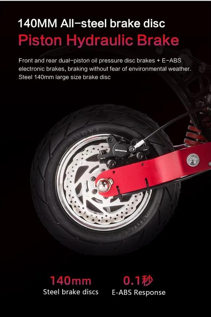 Boyuda's new electric scooter Q7Pro Max, equipped with 3200W dual motors, 52V28AH battery, application control, and silent tire scooter