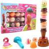 Ice Cream Stacked Toys Stacking Ice Tower Toy Set Balance Game for Kids