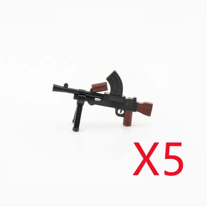 5 СМ Вторая мировая война Военные строительные блоки Американские Немецкие Советские Фигурки солдат Оружие Аксессуары Пистолеты Пистолет Снайперский ремень Мини-кирпичики MOC