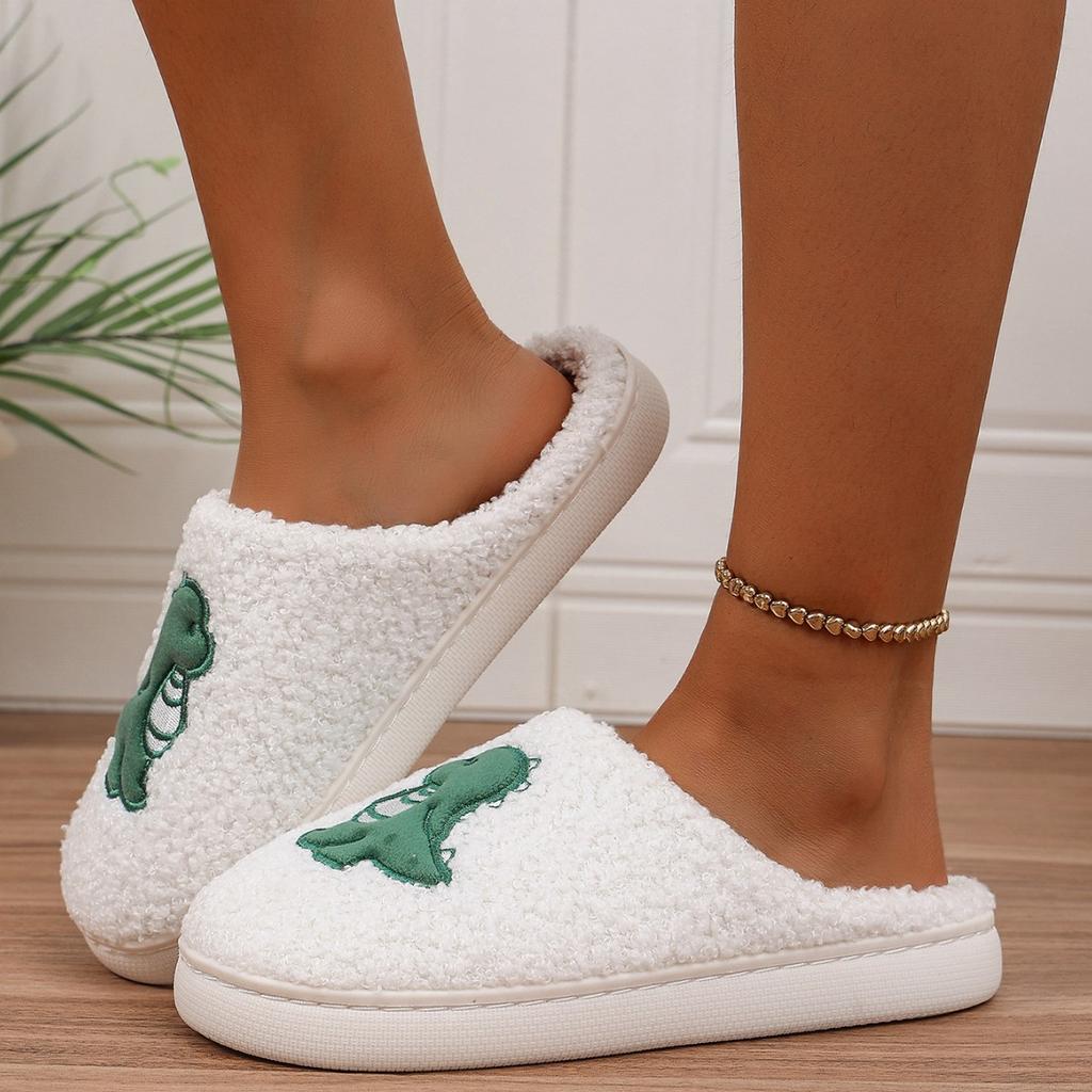 Модные плюшевые тапочки женские медведь собака панда зимние меховые хлопковые теплые нескользящие домашние комнатные ленивые пушистые женские напольные туфли на плоской подошве мужские