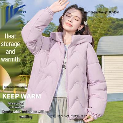 Женская зимняя свободная куртка-пуховик с капюшоном Warrior 2025