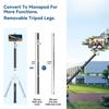 COMAN MT55 удлиняющая селфи-палка-штатив с зажимом для телефона iPhone Samsung Camera Cellphone Stand Tripods для прямой трансляции видеоблога