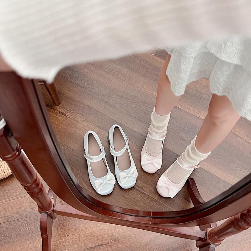 Fashion New Spring Autumn Mary Jane Shoes Fashion Shallow Round Toe Mid Heel Shoes Ladies Elegant Outdoor Single Pumps Shoes