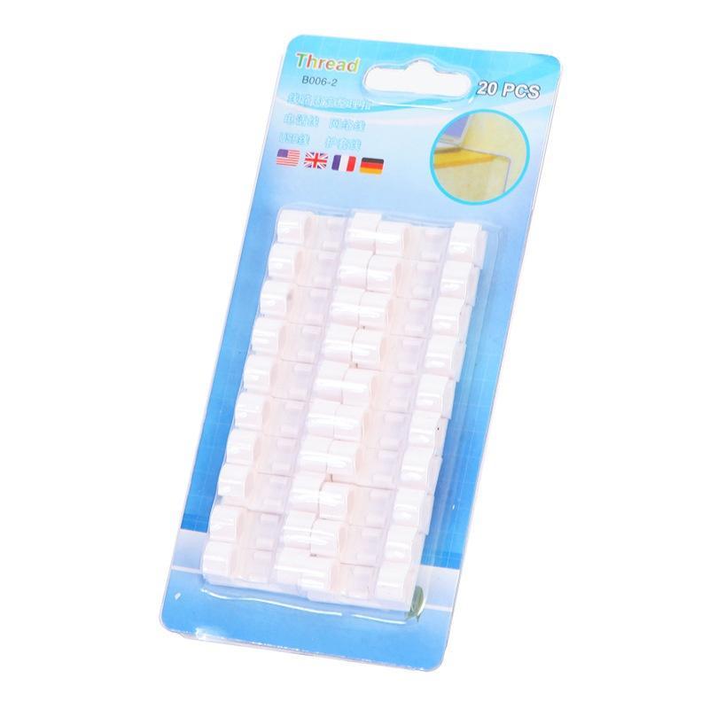 Adhesive Plastic Cable Management Home Office Accessories Internally Visible Cable Clip Organizer