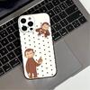 Mokey C-Curious G-Georges  Phone Case For iPhone 17,16,15,14,13,12,11 Plus,Pro Max,XS,Soft Silicone Black Cover