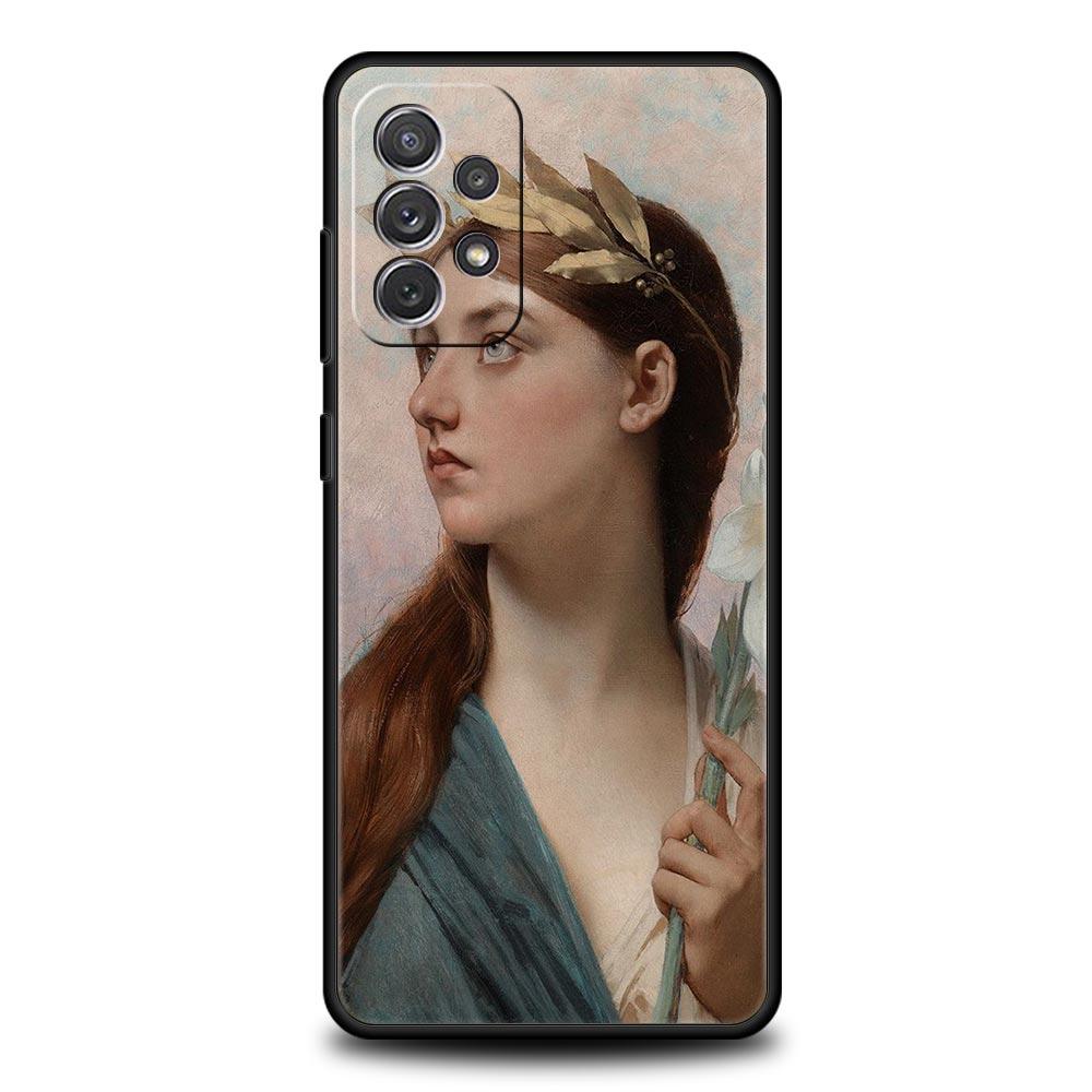 Искусство эпохи Возрождения Чехол для телефона с картиной Для Samsung A13 A51 A71 A41 A31 A21S A11 A01 A03S A12 A32 A52 A22 A23 A33 A53 A73 5G Чехол