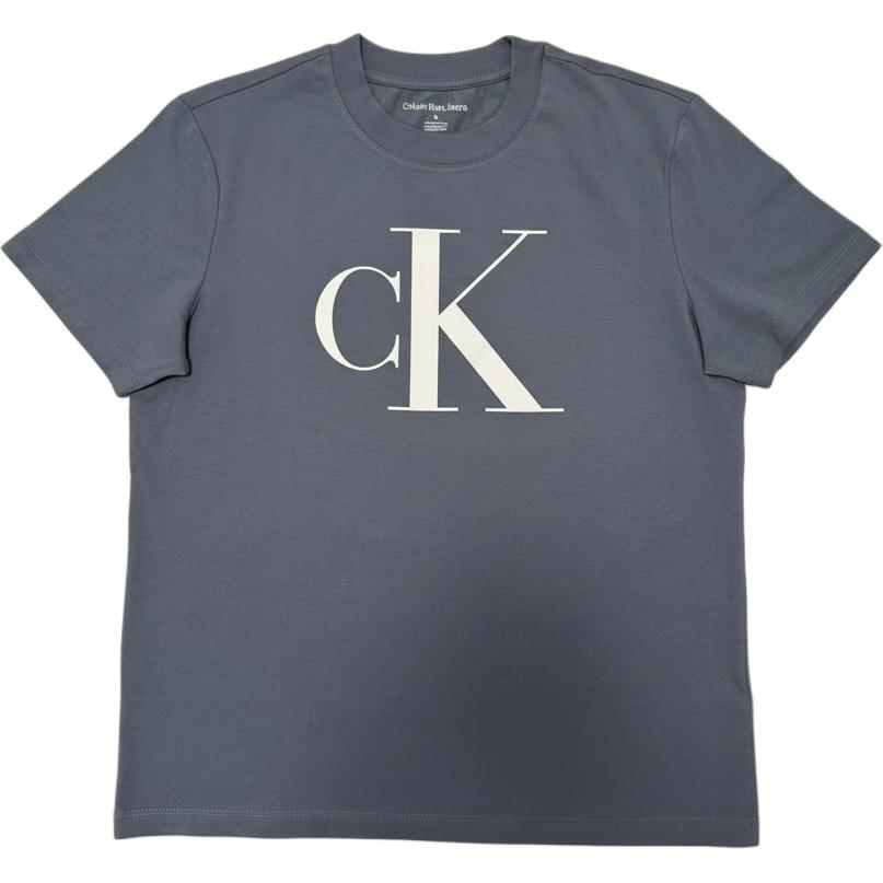 Calvin Klein Удобная Минималистичная Круглая Шея с Буквой Универсальная Короткий Рукав Футболка Мужские Топы CJDT3554
