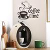 Simple Pen Black Coffee Cup Slogan Living Room Home Background Wall Decoration Wall Stickers