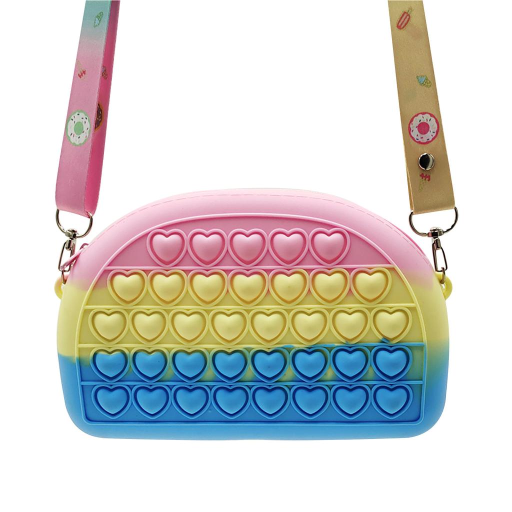 Push  Toy Pendant Bag ,Bubble  Toy Stress Relief Toys For Adult Kids