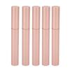 5PCS Empty Mascara Tube Rose Gold Metal Shell Soft Brush Portable Eyelash Container for Make Up