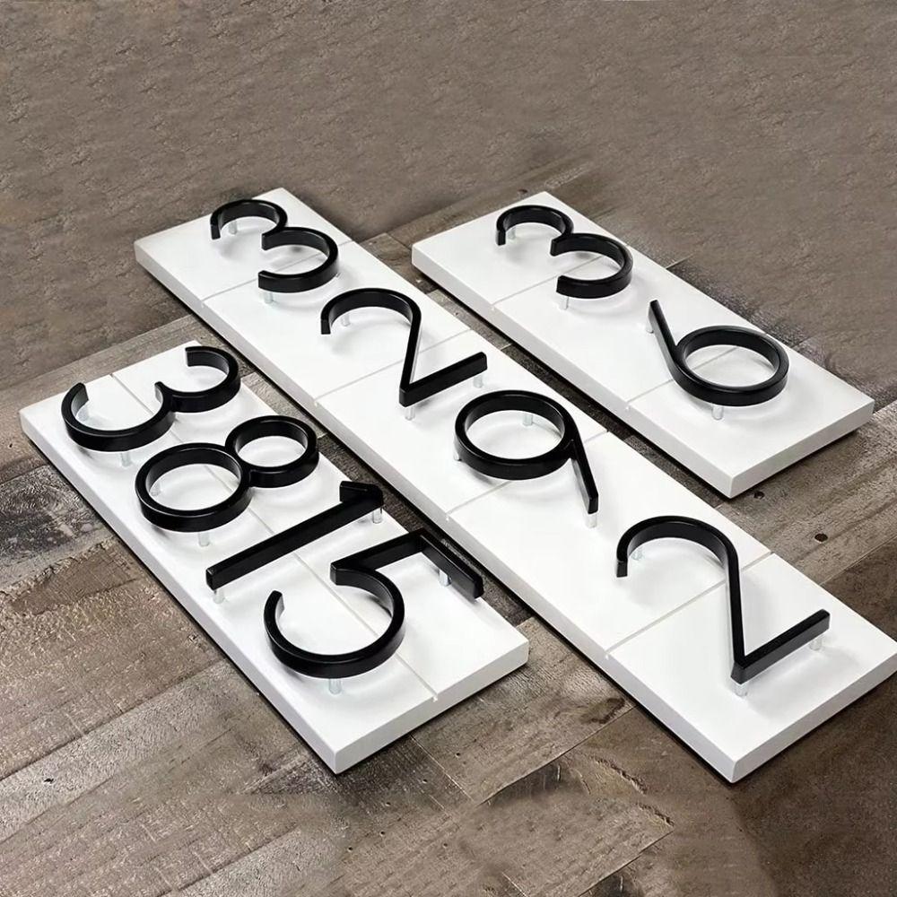 Floating Design Metal House Numbers Outdoor Use Modern House Numbers Outdoor Mailbox