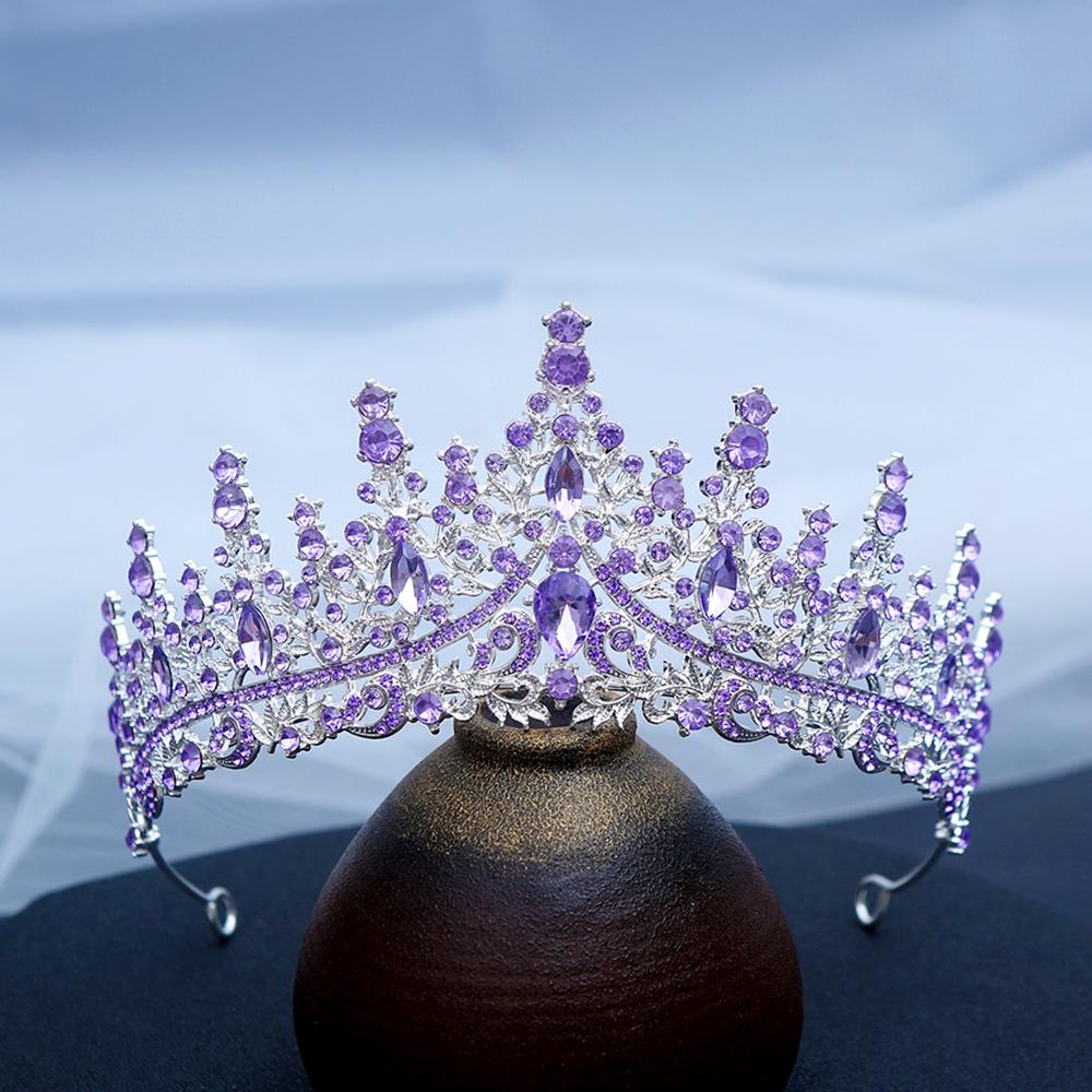 1pc Exquisite Fashion Sparkling Gems Hair Crown Multi Layered Royal Design Perfect Looks Pageant Glam Fantasy Cosplay Elegance