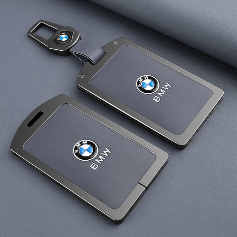 BBKK9 Zinc Alloy Car Smart NFC Card Key Case Cover Shell Keyless For BMW M 3 5 7 Series X1 X3 X5 X6 X7 535le Auto Keychain Accessories