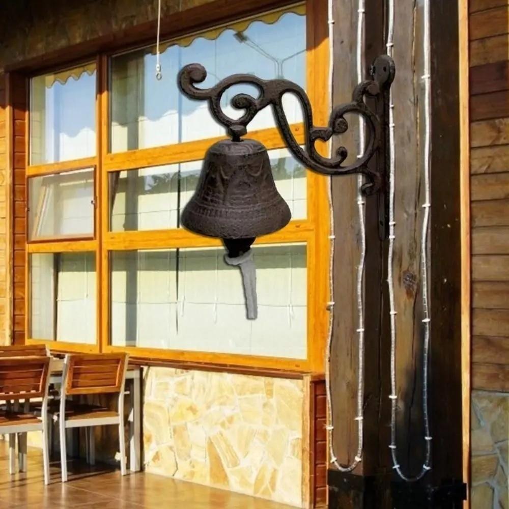 Metal Retro Outdoor Bell Rustic Wall Mounted Bell Welcome Decor Vintage Doorbell  Yard Decor
