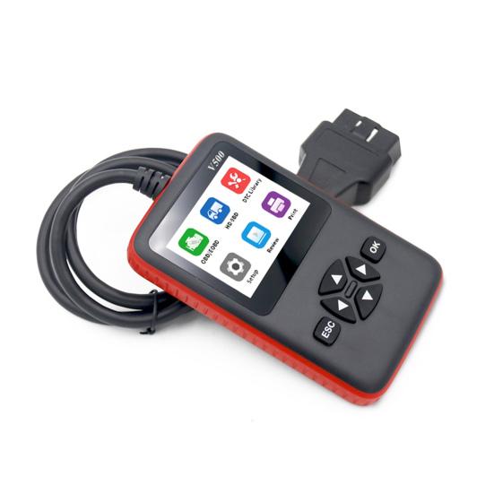 Диагностический прибор V500. Профессиональная совместимость и расширенный разъем OBD. Код устранения неисправности двигателя.