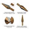 5Pcs Cobalt Titanium Step Drill Set 50 Sizes Drill Perforator Drilling Tools Set  Perforator Tool