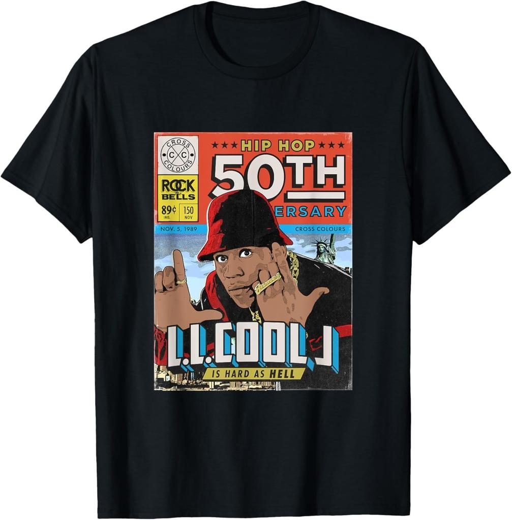 LL Cool J 1990-х годов RB Музыкальные Артисты Хип-Хоп 50-е Издание Футболка