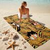 1Pc Burgers Eyes Beach Towel, Quick Dry, Multi-Use for Beach Pool Gym Yoga Home Travel, Christmas, Halloween, Xmas Gift M929420