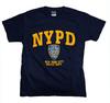 Nypd Short Sleeve Front Yellow Print T Shirt