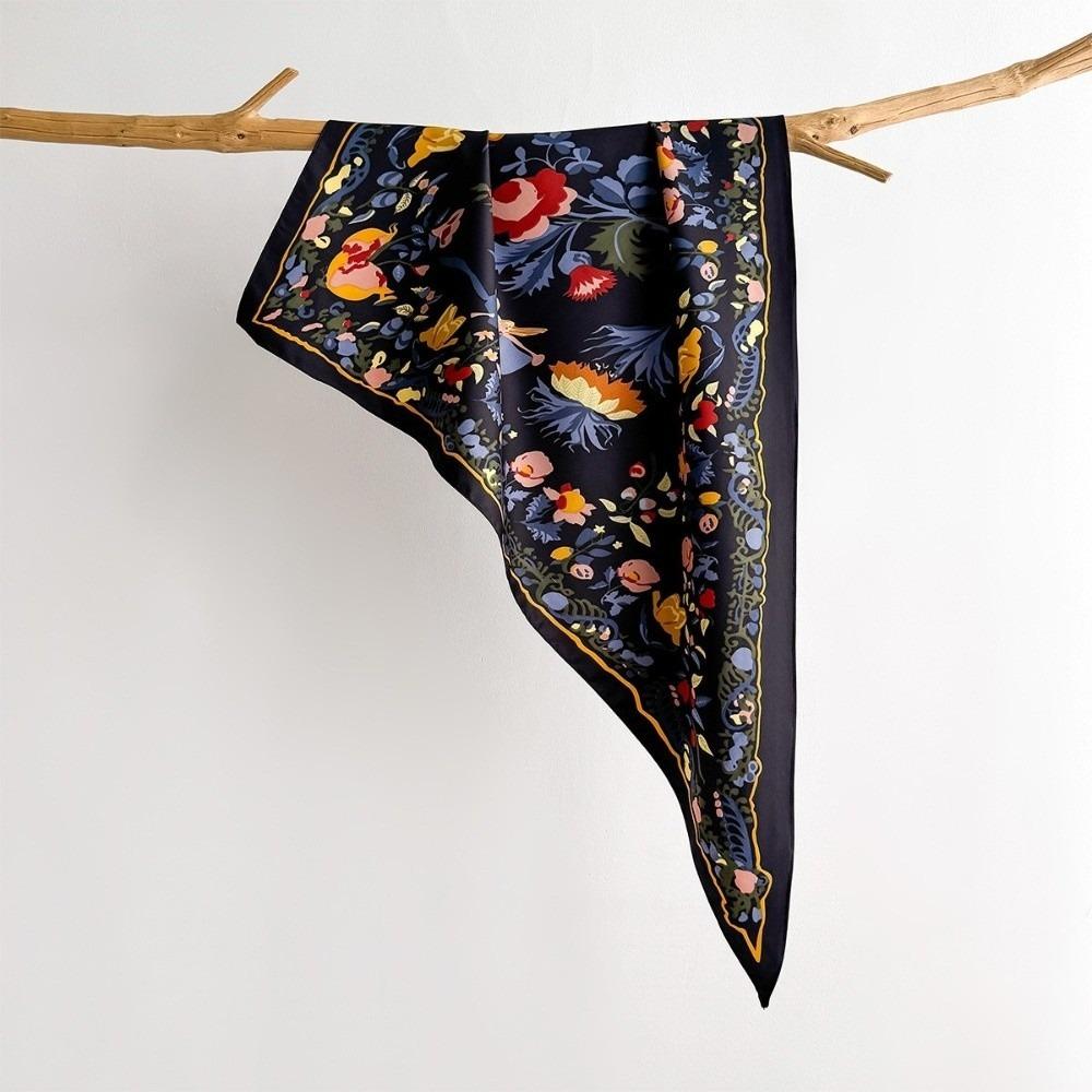 Imitation Silk Floral Triangle Scarf Polka Dot Waist Belt Fashion Belt Scarf  Skirts