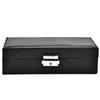 Portable PU Leather Earring Necklace Holder Large Capacity Jewelry Box Organizer
