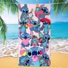 Western Anime Pattern Soft Thick Microfiber Large Towel For Children Beach Swimming