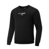 Li Ning Table Tennis Series Pullover Long Sleeve Round Neck Sports Sweater Unisex Sweater Black AWDV281-1
