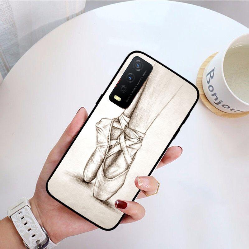 Ballerina En Pointe Funda Phone Cover For Vivo Y31 Y30 Y33S Y11S Y12S Y17 Y20 Y21 Y21S Y1S Y53S Y15 Y19 Y91C V23 5G Cases Coque