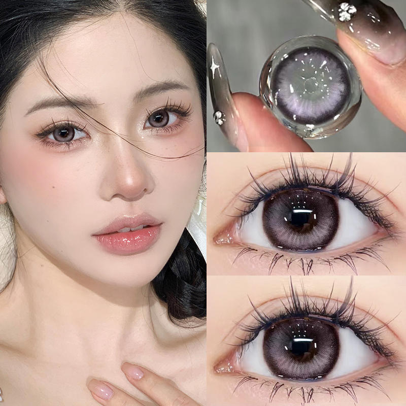 Контактные линзы Mill Creek для близорукости (0~-8.00) Натуральные удобные коричневые/серые/черные/светло-коричневые контактные линзы, срок использования 6 месяцев