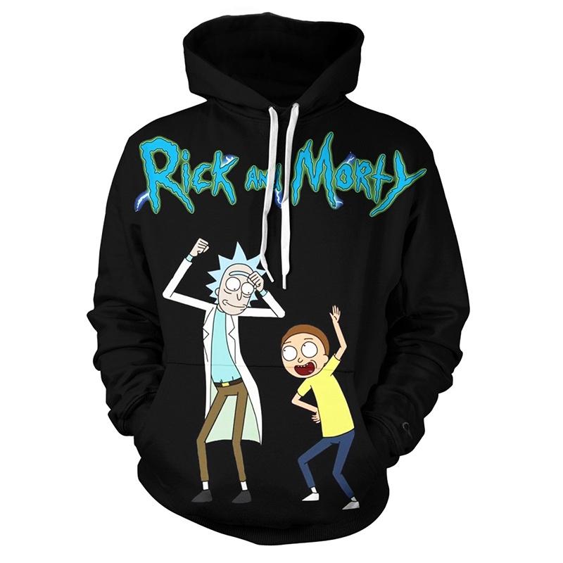 Cartoon Rick And Morty 3d Print Casual Hoodies Women Men Sweatshirt Pullover New