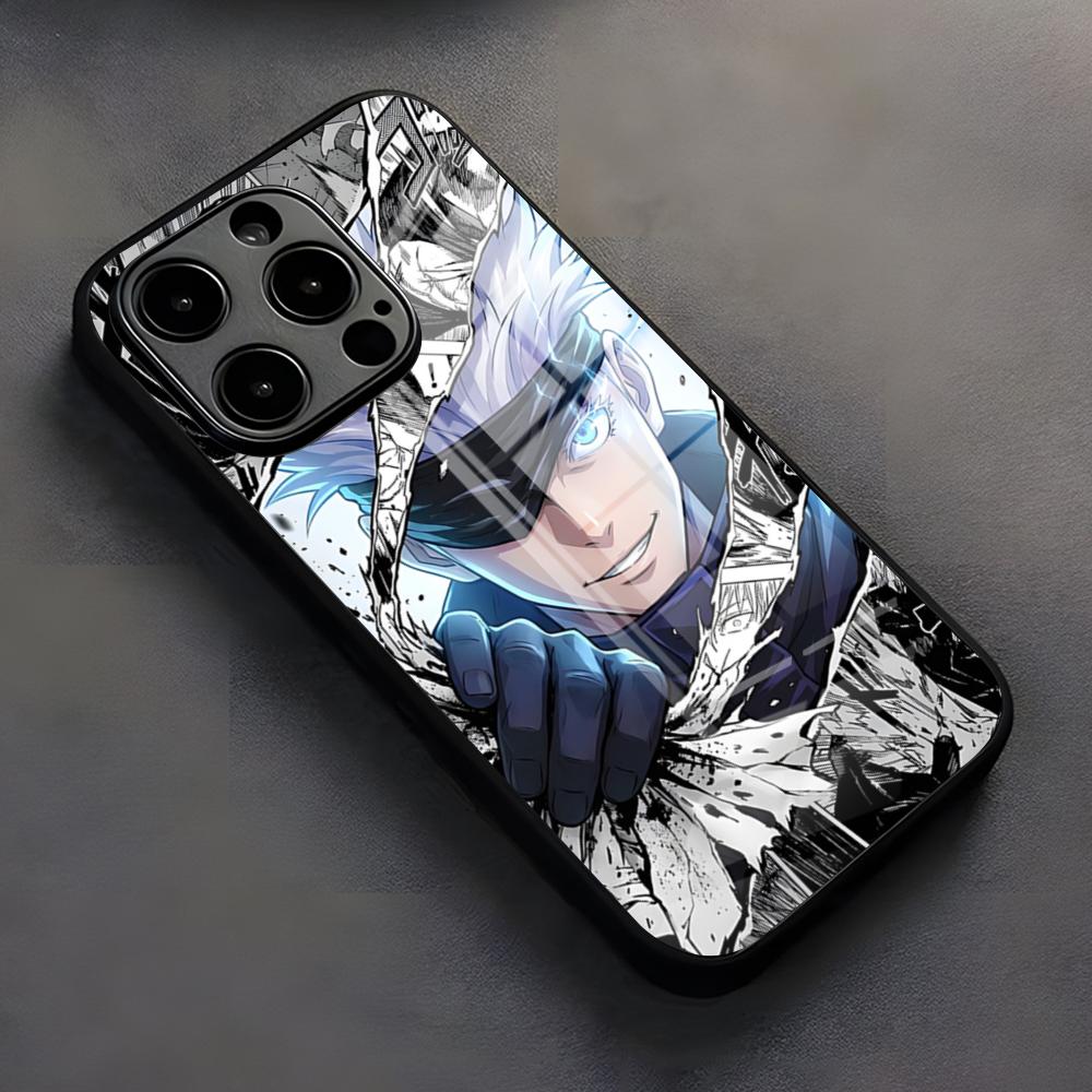 Крутой чехол для телефона Сатору Годжо из Jujutsu для iPhone 17 Pro Max 16 15 14 Pro Max 13 11 X Xs Xr 8 7Plus Силиконовый чехол