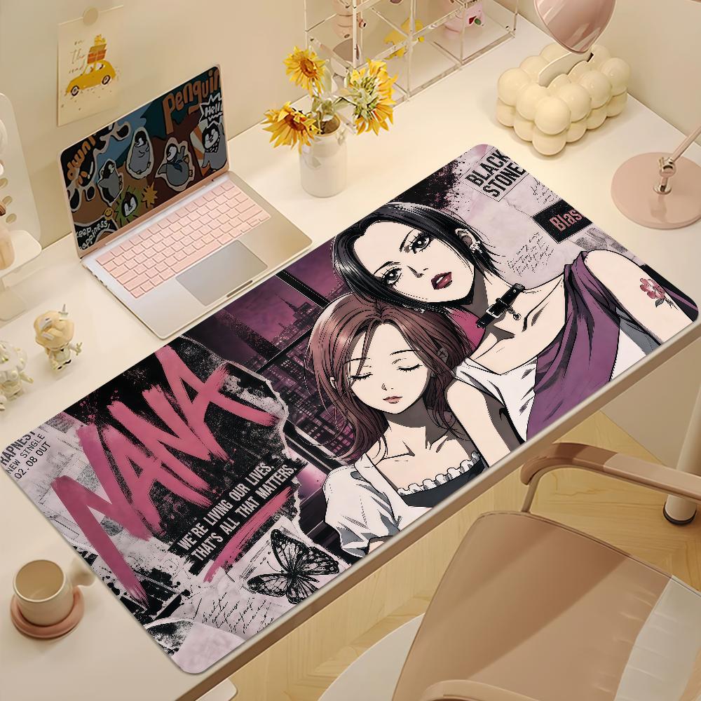 Anime NNana Mouse Pad Large NonSlip Lockedge Desktop Computer Desk Mat Keyboard Writing Mousepad Office Gamer Student Gifts