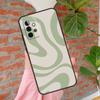 Sage Green Swirl Aesthetic Phone Case For Samsung Galaxy A71 A51 A31 A11 A12 A22 A32 A52 A72 A52S A21S A70 A50 Cover