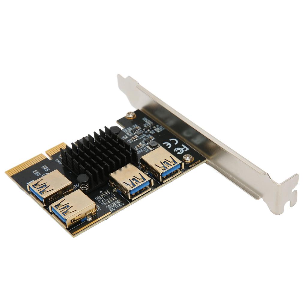 Плата расширения PCI‑E Плата адаптера PCI‑E X4 1–4 PCI Express 16X, плата адаптера USB 3.0, умножающая плата