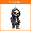 Skull Car Cartoon Pendant Acrylic Flat Surface Design Halloween Decoration