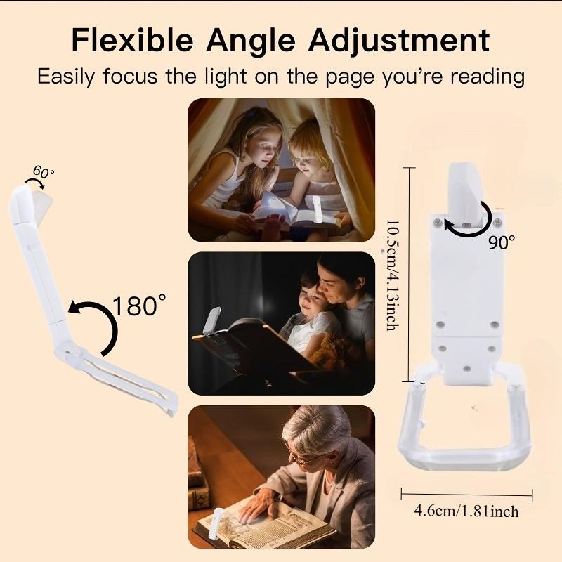 1pcUSB charging folding light, eye protection reading book night light, suitable for night reading, 3 light colors