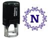Printtoo Alphabet N Monogram Octagon Celtic Swirl Frame Self Inking Rubber Stamp Office