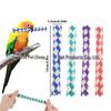 Colorful Woven Parrot Chew Toy - Palm Leaf Boredom Relief for Bird Cages