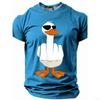 Summer Duck Print Kids T-shirt Summer Daily Casual Loose Comfortable Short Sleeve Boys Tees Top Outdoor Girl T-shirt