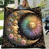 Dream Sun Moon Blanket Bohemian Home Bedroom Decor Blanket Flannel Blanket