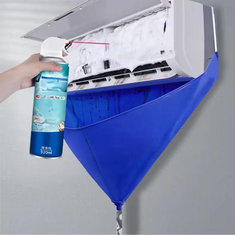 3pcs Reusable Air Conditioner Cleaning Set Cleaner Covers Water Reiving Bag Hang Air Conditioning Large Restore Cleanliness