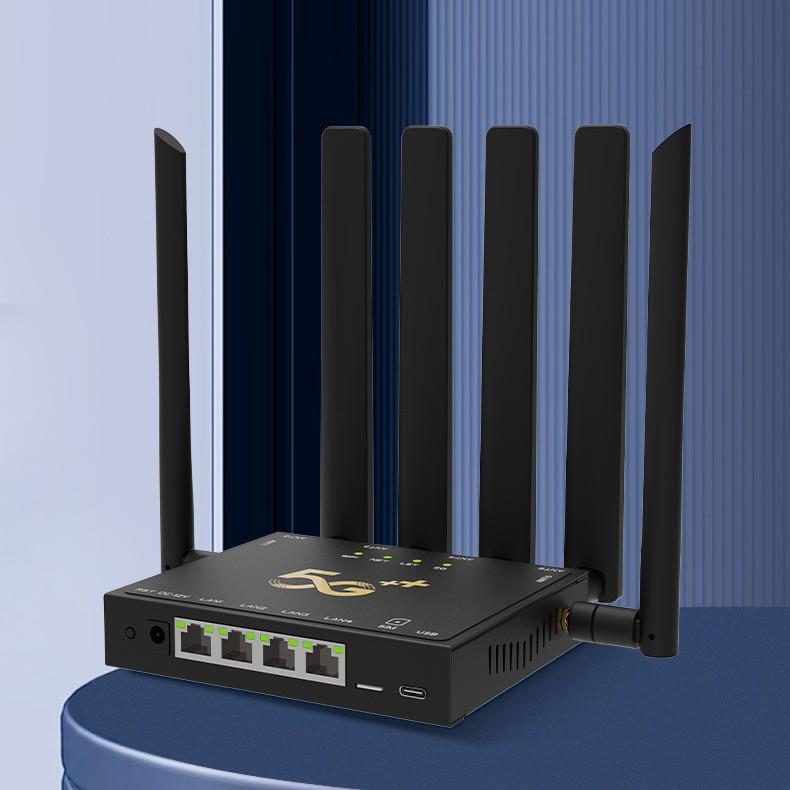 5G Wireless Dual-Band Gigabit Router with Indoor Wall-Penetrating CPE and Malaysia SIM Card Slot.