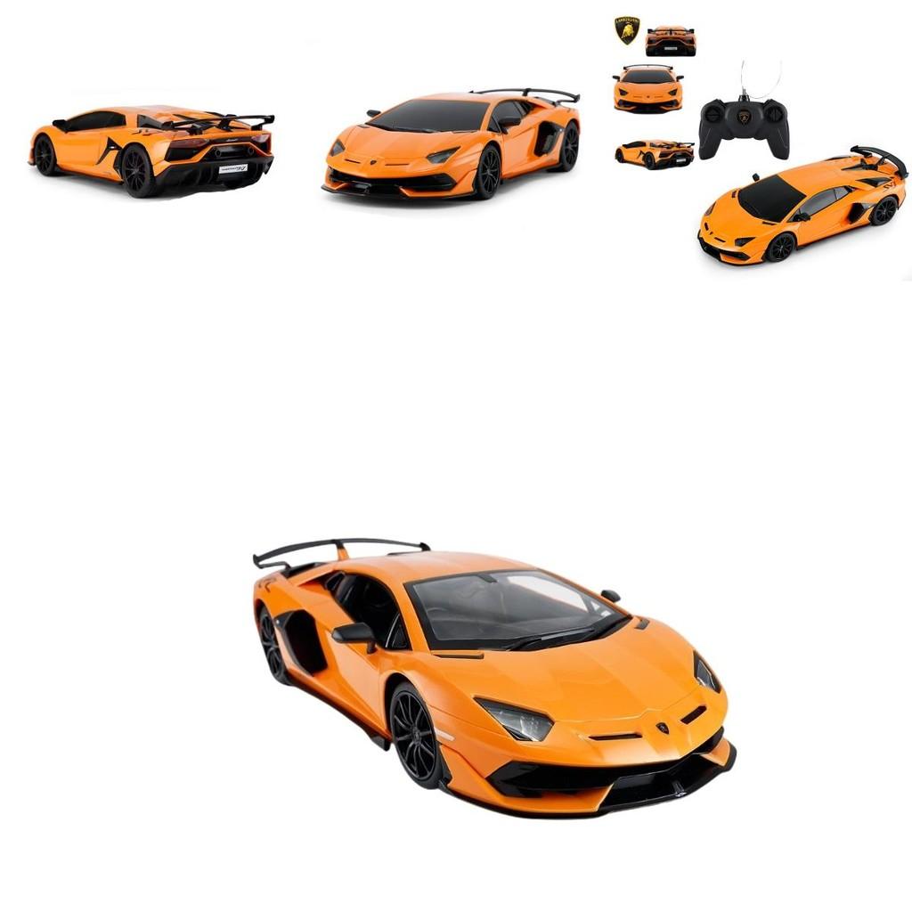 Перезаряжаемая игрушечная машинка Lamborghini с дистанционным управлением, подарок для детей, гоночная машинка для мальчиков, оранжевая